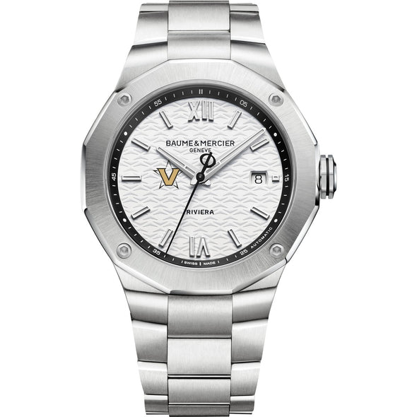 Vanderbilt Men's Baume et Mercier 42mm Riviera Watch with White Dial & Bracelet Shot #2