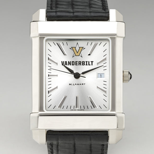 Vanderbilt Men's Collegiate Watch with Leather Strap Shot #1