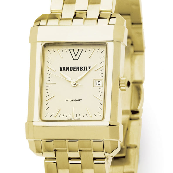 Vanderbilt Men&#39;s Gold Quad with Bracelet Shot #1