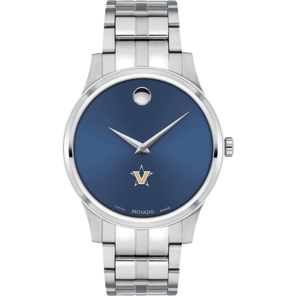 Vanderbilt Men's Movado Collection Stainless Steel Watch with Blue Dial Shot #2
