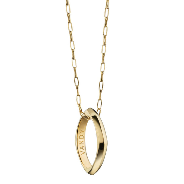 Vanderbilt Monica Rich Kosann Poesy Ring Necklace in Gold Shot #1