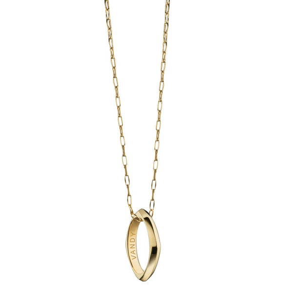 Vanderbilt Monica Rich Kosann Poesy Ring Necklace in Gold Shot #2