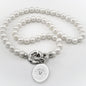 Vanderbilt Pearl Necklace with Sterling Silver Charm Shot #1
