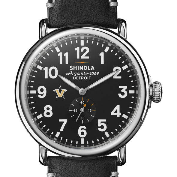 Vanderbilt Shinola Watch, The Runwell 47 mm Black Dial Shot #1