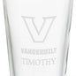 Vanderbilt University 16 oz Pint Glass- Set of 2 Shot #3