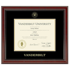 Vanderbilt University Diploma Frame, the Fidelitas Shot #1