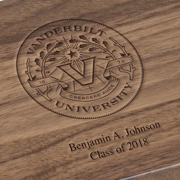Vanderbilt University Solid Walnut Desk Box Shot #2