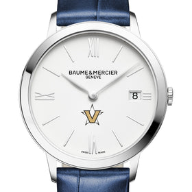 Vanderbilt Women's Baume et Mercier 36.5mm Classima Watch with White Dial & Blue Leather Strap Shot #1