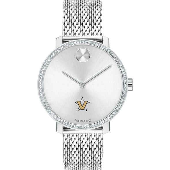 Vanderbilt Women's Movado Bold with Crystal Bezel & Mesh Bracelet Shot #2