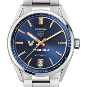 Vanderbilt Women's TAG Heuer Steel Carrera Automatic with Blue Dial Shot #1