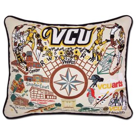 VCU Embroidered Pillow Shot #1