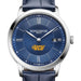 VCU Men's Baume et Mercier 40mm Classima Quartz Watch with Blue Dial & Dark Blue Leather Strap
