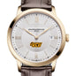 VCU Men's Baume et Mercier 40mm Gold PVD Classima Watch with Silver Dial & Dark Brown Leather Strap Shot #1