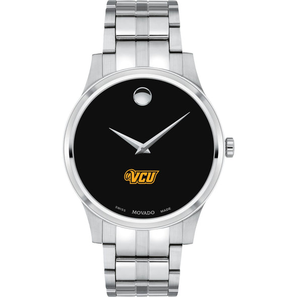 VCU Men's Movado Collection Stainless Steel Watch with Black Dial Shot #2