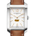 VCU Women's Baume et Mercier 35X22mm Hampton Watch with Silver Dial & Tan Leather Strap