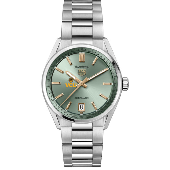 VCU Women's TAG Heuer Steel Carrera Automatic with Green Dial Shot #2