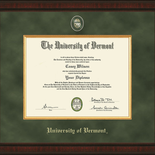 Vermont Diploma Frame - Excelsior Shot #2