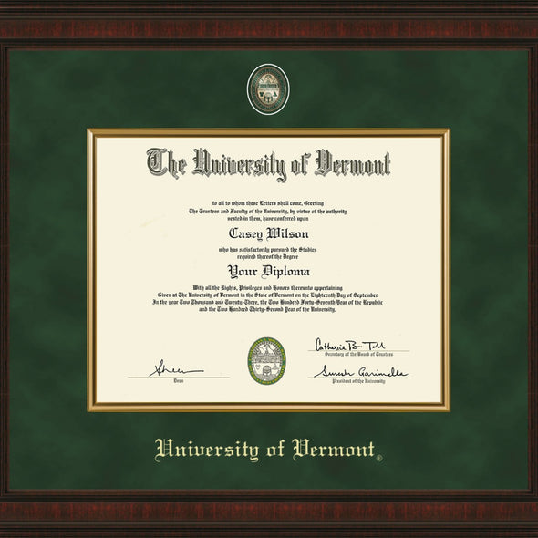 Vermont Diploma Frame - Excelsior Shot #2