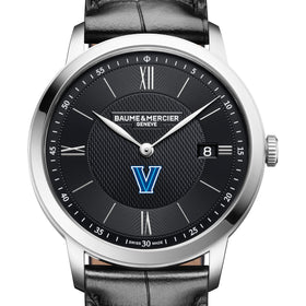 Villanova Men's Baume et Mercier 40mm Classima Quartz Watch with Black Dial & Black Leather Strap Shot #1