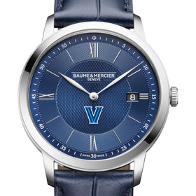 Villanova Men's Baume et Mercier 40mm Classima Quartz Watch with Blue Dial & Dark Blue Leather Strap Shot #1