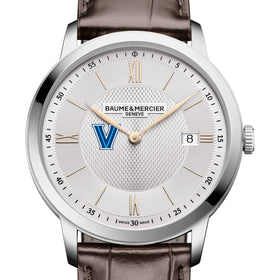 Villanova Men's Baume et Mercier 40mm Classima Quartz Watch with Silver Dial & Dark Brown Leather Strap Shot #1