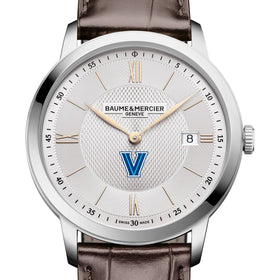 Villanova Men's Baume et Mercier 40mm Classima Quartz Watch with Silver Dial & Dark Brown Leather Strap Shot #1