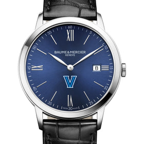 Villanova Men's Baume et Mercier 40mm Classima Watch with Blue Dial & Black Leather Strap Shot #1