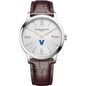 Villanova Men's Baume et Mercier 42mm Classima Watch with Silver Dial & Brown Leather Strap Shot #2