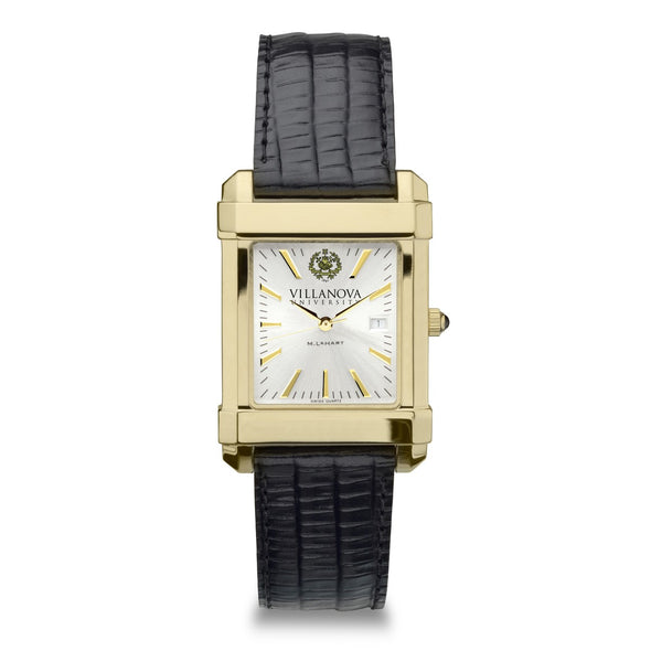 Villanova Men's Gold Watch with 2-Tone Dial & Leather Strap at M.LaHart & Co. Shot #2
