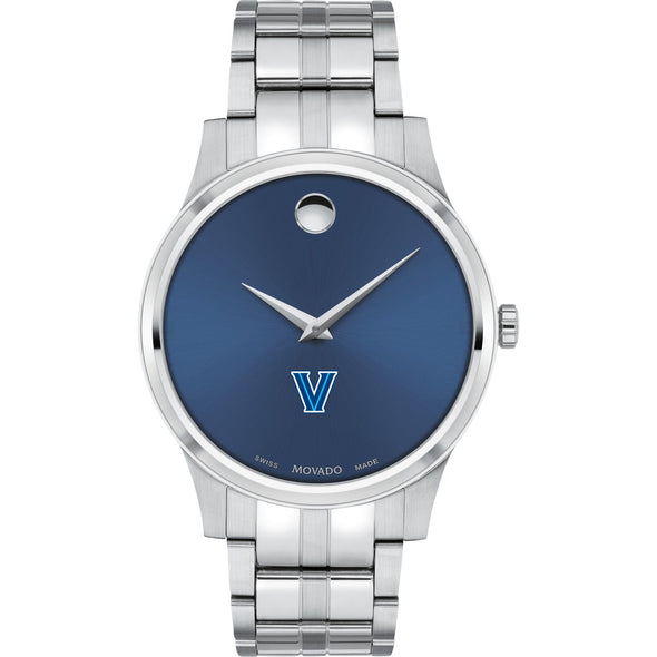 Villanova Men's Movado Collection Stainless Steel Watch with Blue Dial Shot #2