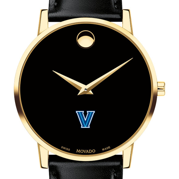 Villanova Men's Movado Gold Museum Classic Leather Shot #1