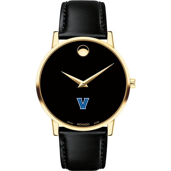 Villanova Men's Movado Gold Museum Classic Leather Shot #2