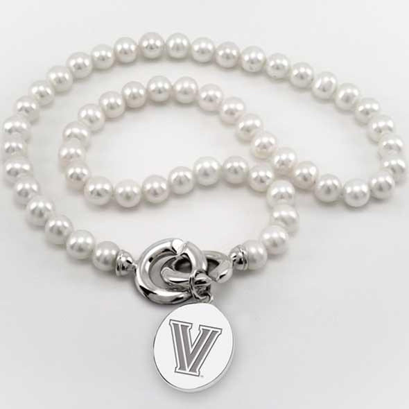 Villanova Pearl Necklace with Sterling Silver Charm Shot #2