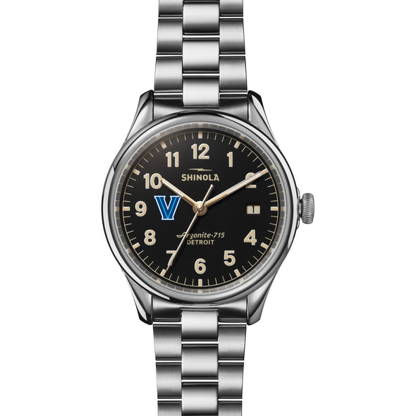 Villanova Shinola Watch, The Vinton 38 mm Black Dial Shot #2