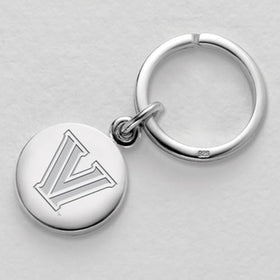 Graphics & More Villanova University Chrome Keychain - Round, Resin-Topped, Officially Licensed