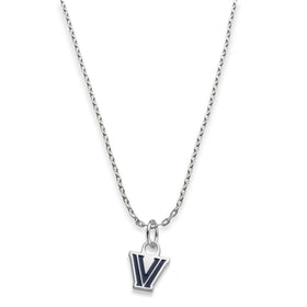 Villanova Sterling Silver Necklace with Enamel Charm Shot #1