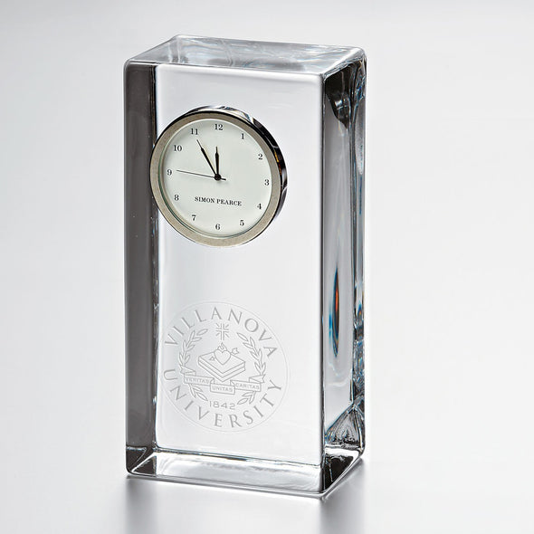 Villanova Tall Glass Desk Clock by Simon Pearce Shot #1