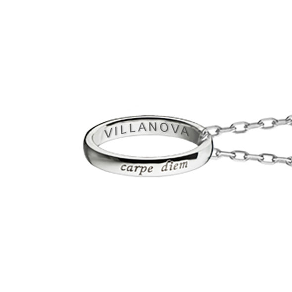 Villanova University Monica Rich Kosann &quot;Carpe Diem&quot; Poesy Ring Necklace in Silver Shot #3