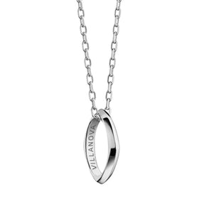 Villanova University Monica Rich Kosann Poesy Ring Necklace in Silver Shot #1