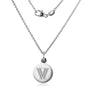 Villanova University Necklace with Charm in Sterling Silver Shot #2