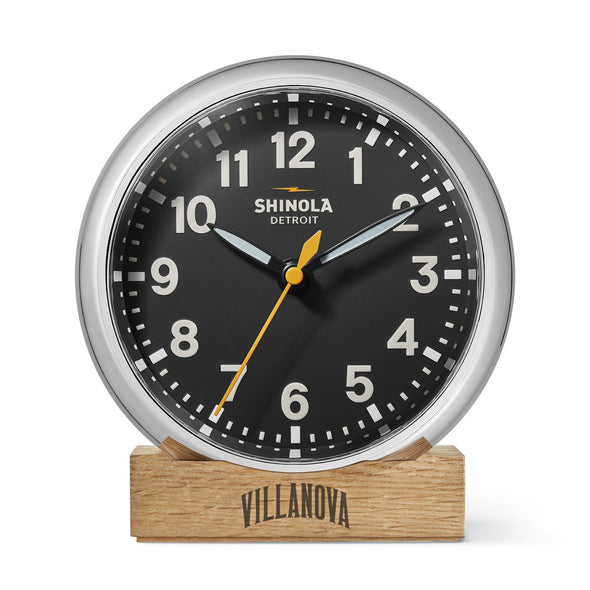 Villanova University Shinola Desk Clock, The Runwell with Black Dial at M.LaHart & Co. Shot #1