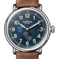 Villanova University Shinola Watch, The Runwell Automatic 45 mm Blue Dial and British Tan Strap at M.LaHart & Co. Shot #1
