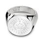 Villanova University Sterling Silver Round Signet Ring Shot #2