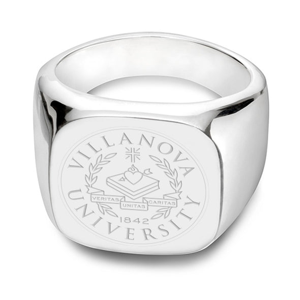 Villanova University Sterling Silver Square Cushion Ring Shot #2