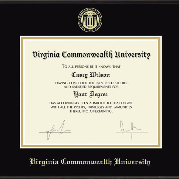 Virginia Commonwealth University Diploma Frame, the Fidelitas Shot #2