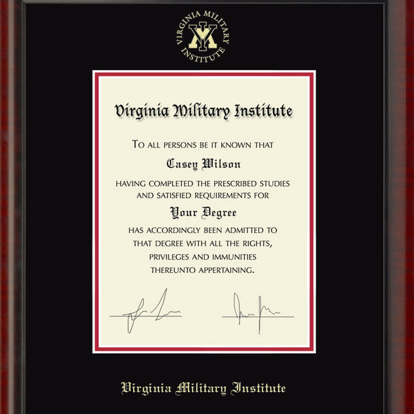 Virginia Military Institute Diploma Frame, the Fidelitas Shot #2