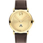 Virginia Military Institute Men's Movado BOLD Gold with Chocolate Leather Strap Shot #2