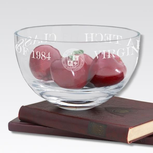 Virginia Tech 10" Glass Celebration Bowl Shot #2