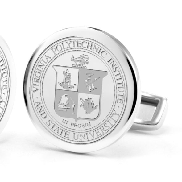 Tech Cufflinks Virginia Tech Cufflinks in Sterling Silver - Graduation Gift Selection ...
