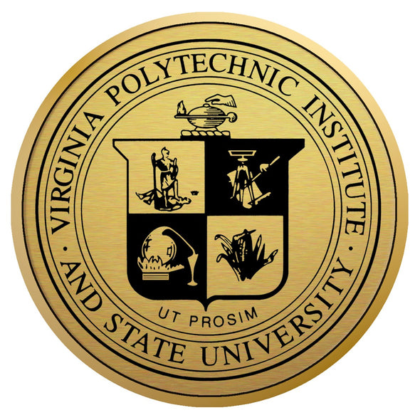 Virginia Tech Diploma Frame - Gold Medallion Shot #3